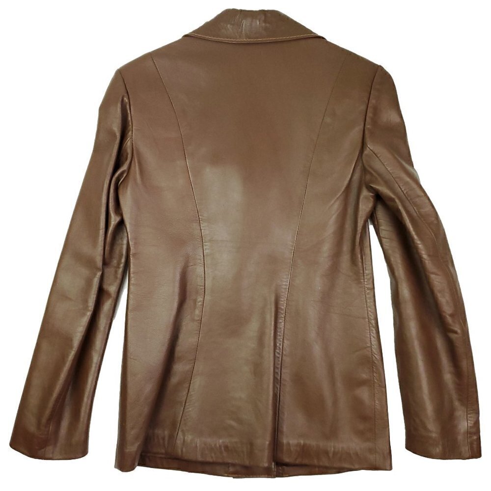 Echtes Leder Futter Leather Jacket Vintage 1970s Germany Women 38 EU (Small US) - Picture 3 of 15